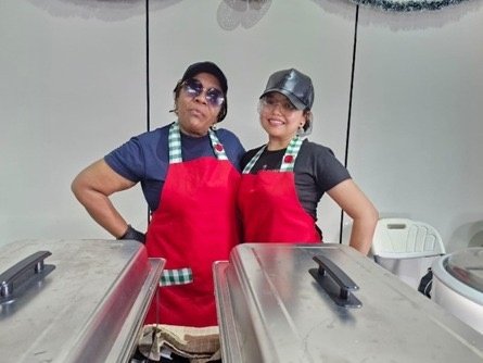 Doña Damaris con su hija Mar